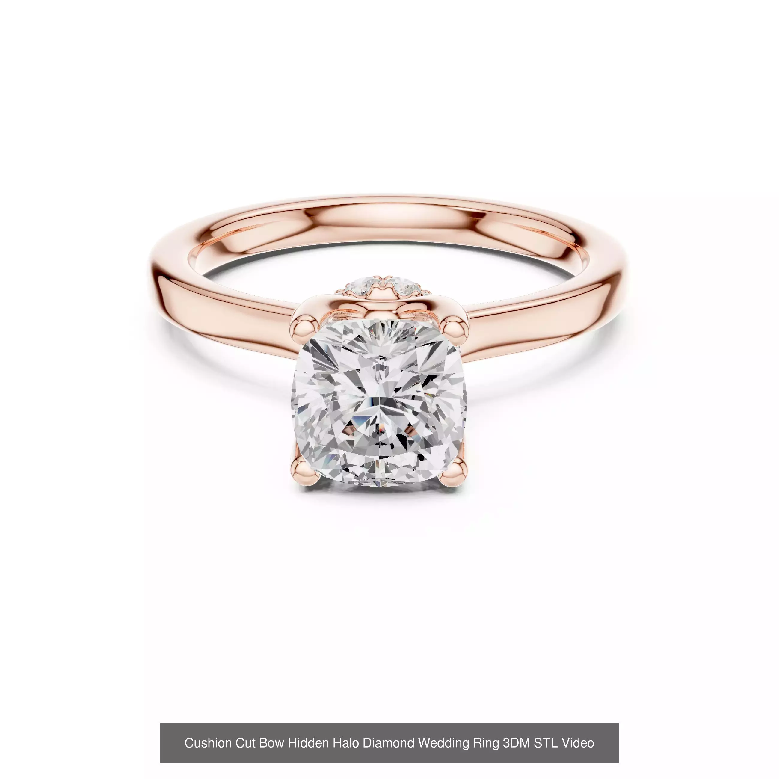 203 Hidden Halo or Diamond Rings 3DM STL OBJ FBX 3 Render Video 3D Model Collection_75