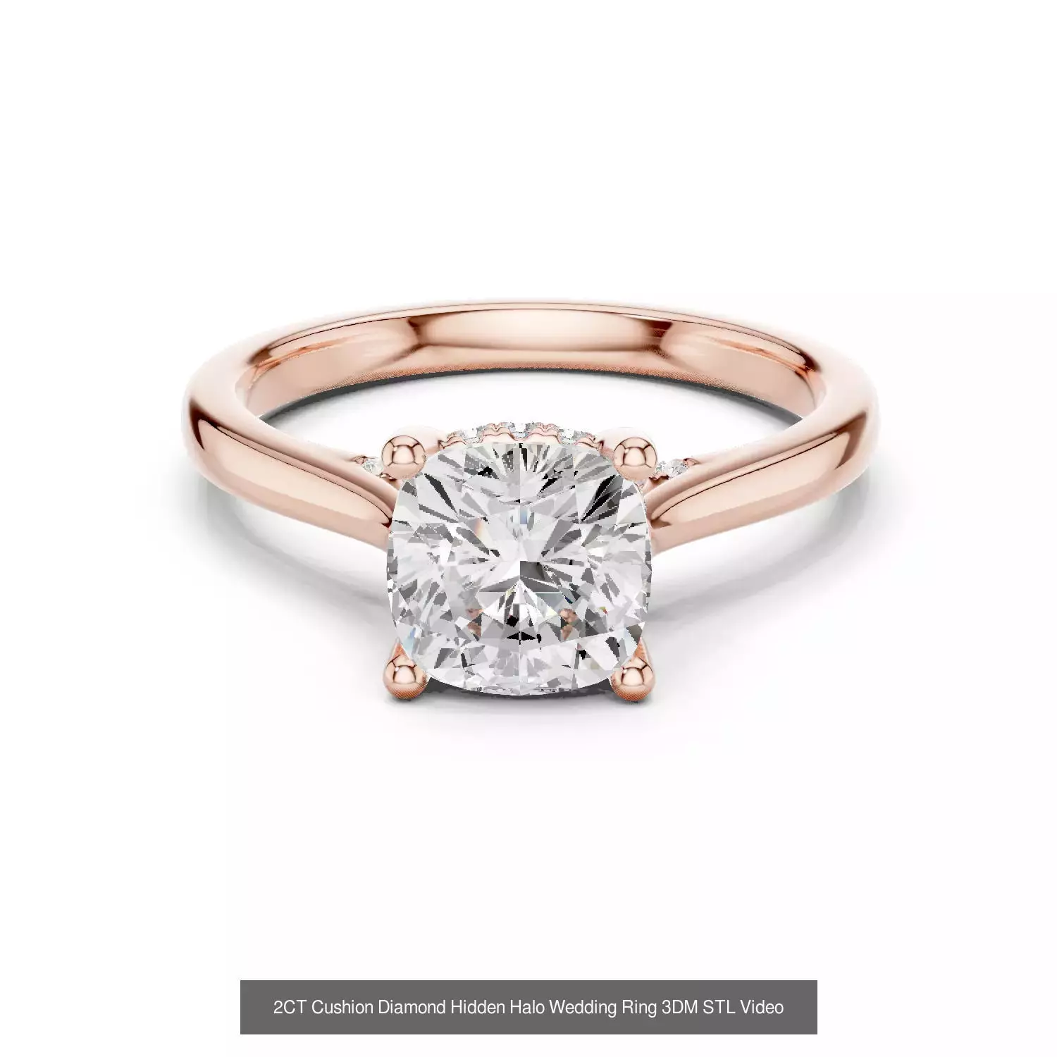 203 Hidden Halo or Diamond Rings 3DM STL OBJ FBX 3 Render Video 3D Model Collection_29