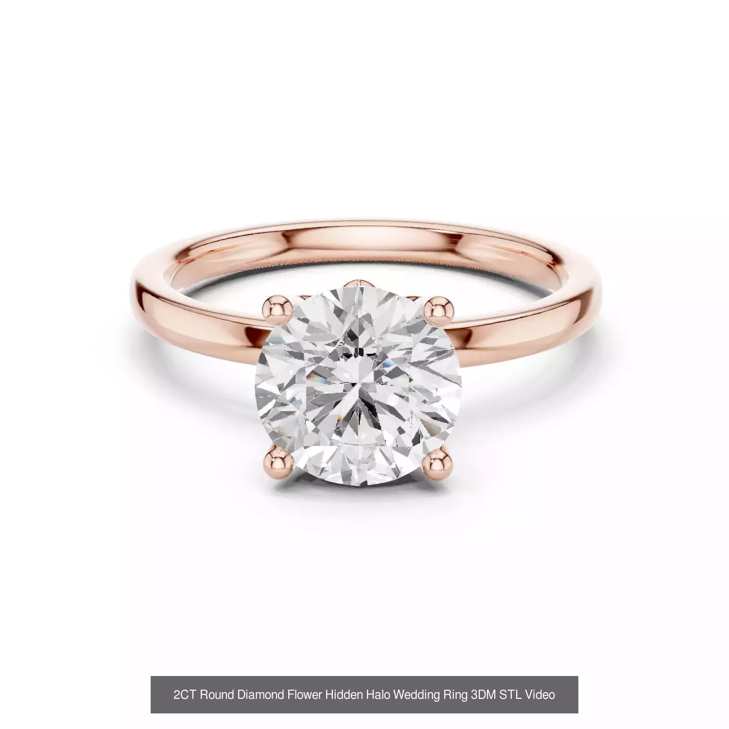 203 Hidden Halo or Diamond Rings 3DM STL OBJ FBX 3 Render Video 3D Model Collection_27