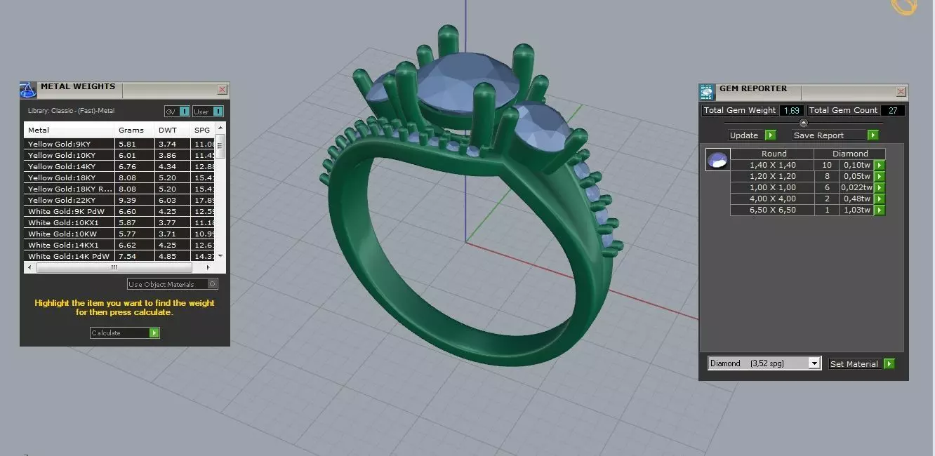 Engagement Wedding Ring 72 3D print model_6