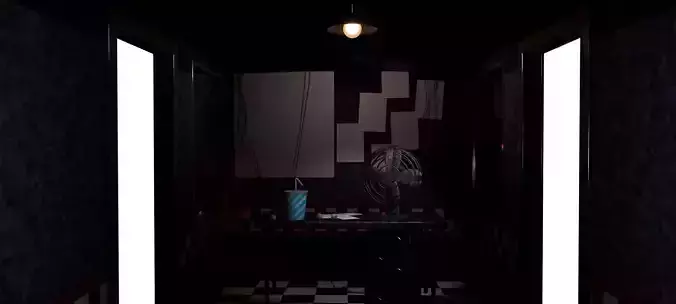 Abandoned Pizzeria Office 3D Model