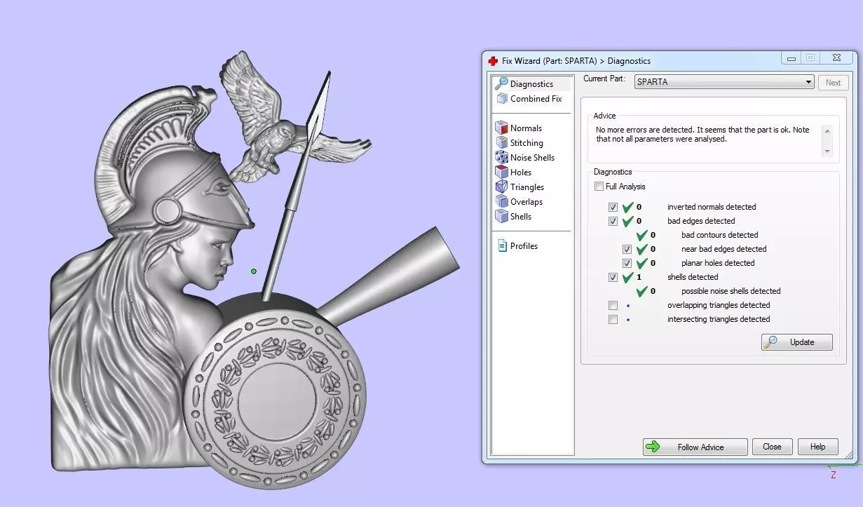 Sparta warrior female  3D print model_5