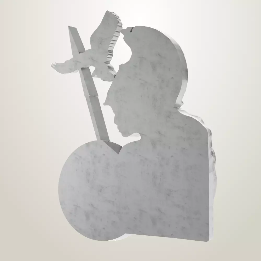 Sparta warrior female  3D print model_3