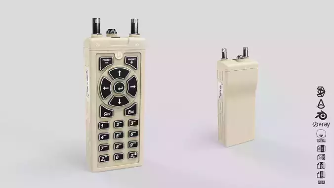 Harris L3 Tactical Rover Radio Low-poly 3D model