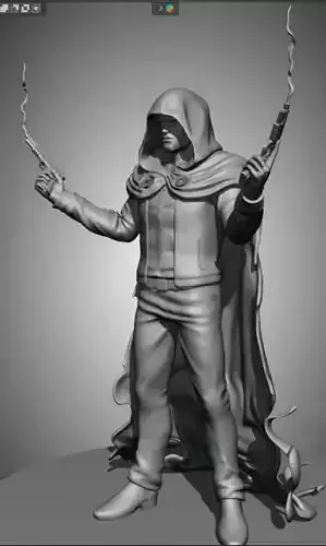 The Hood Marvel comics 3d model figure