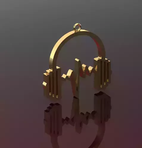 Headphone Music Lover Necklace