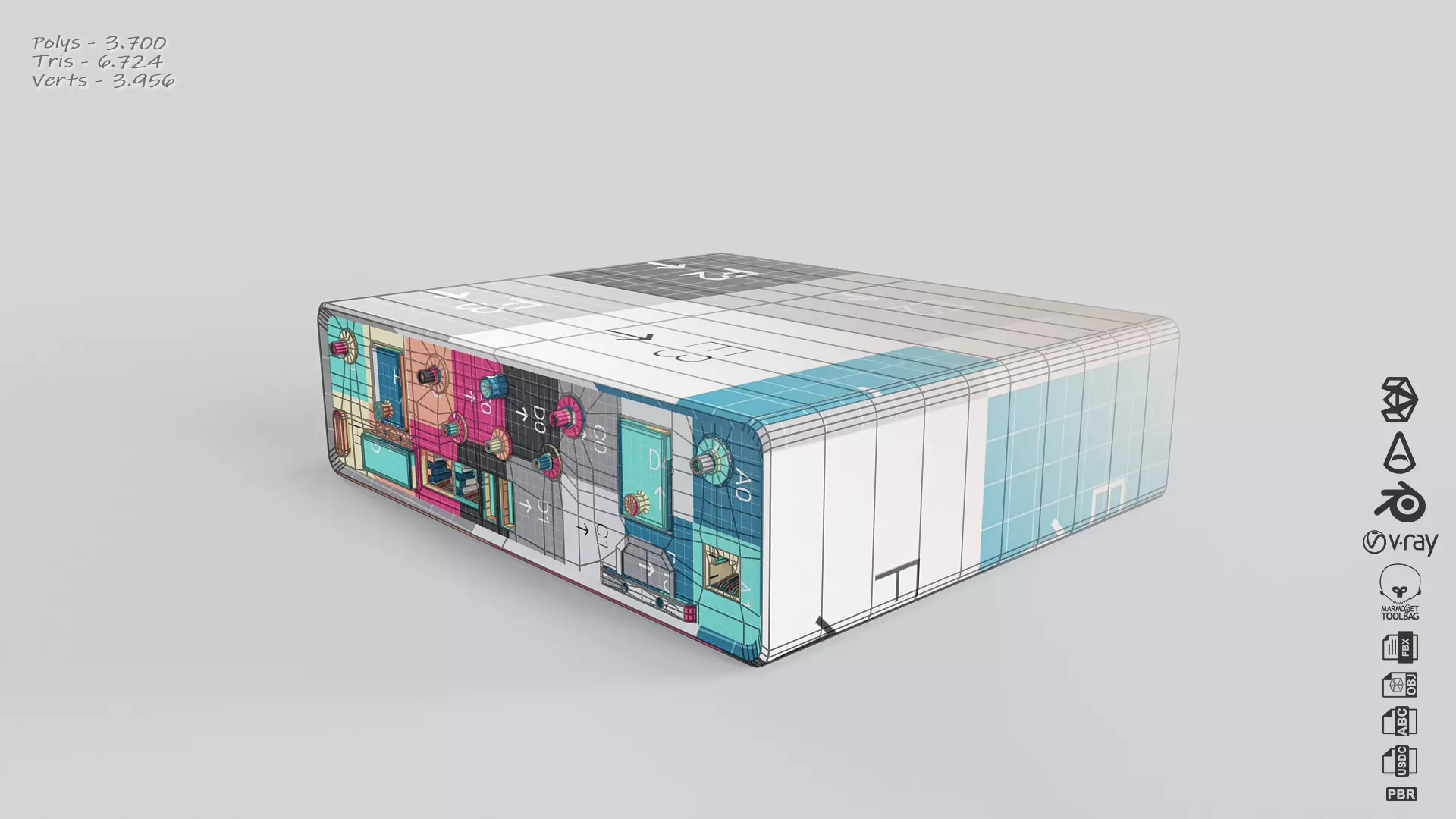 Klas TRX R2 Low-poly 3D model_3