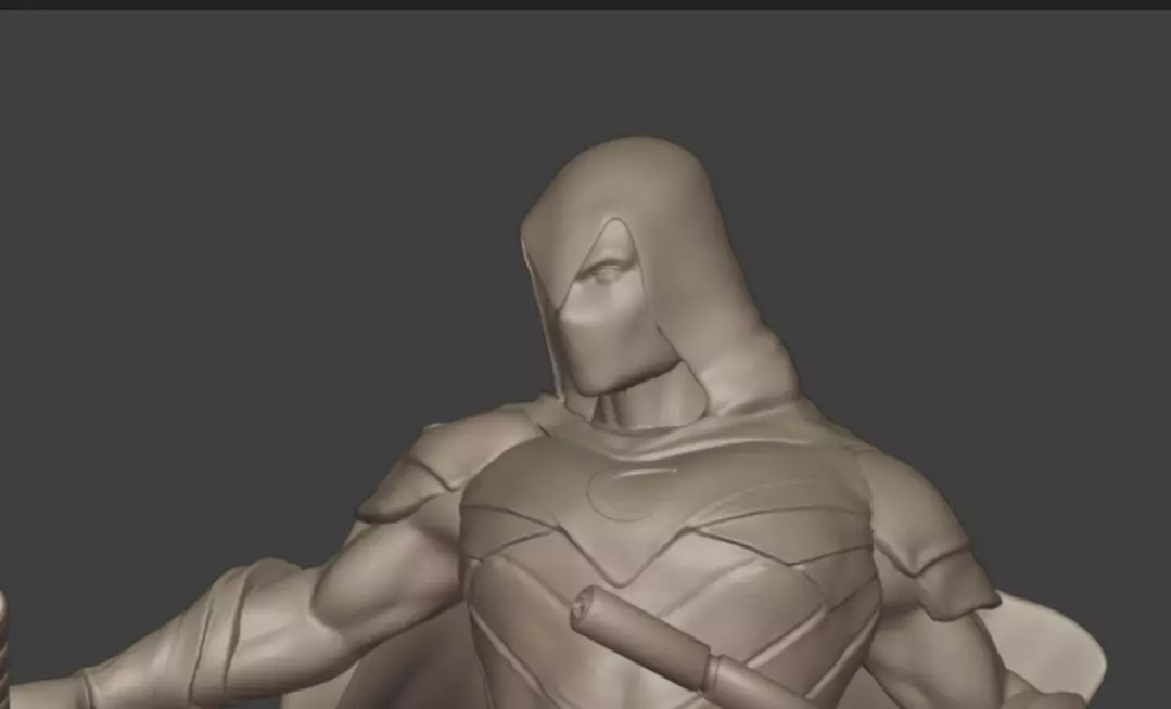 Moon Knight Marvel comics 3d model figure 3D print model_3