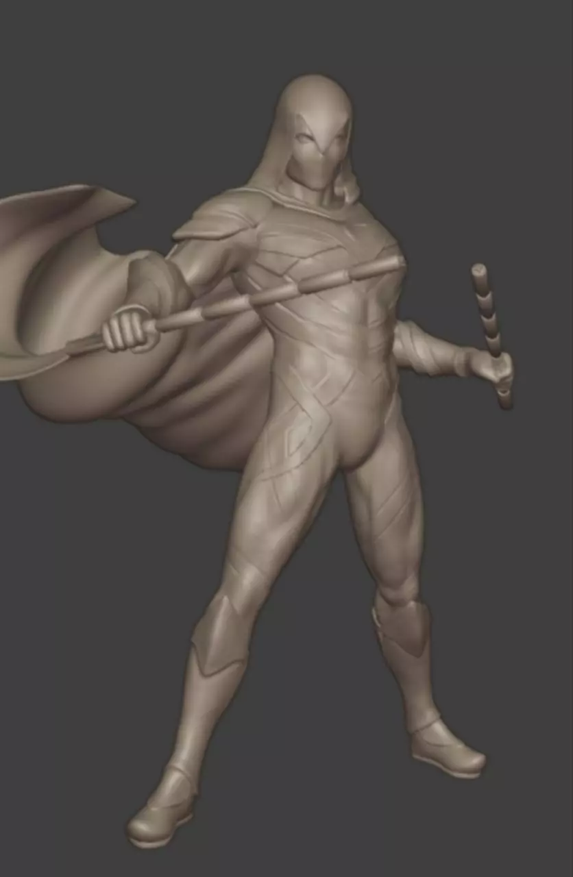 Moon Knight Marvel comics 3d model figure 3D print model_0