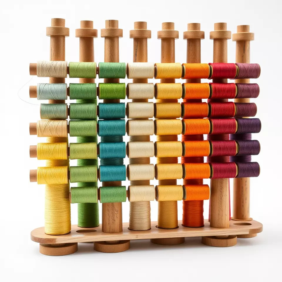 Colorful Thread Spools model pack Low-poly 3D model_2
