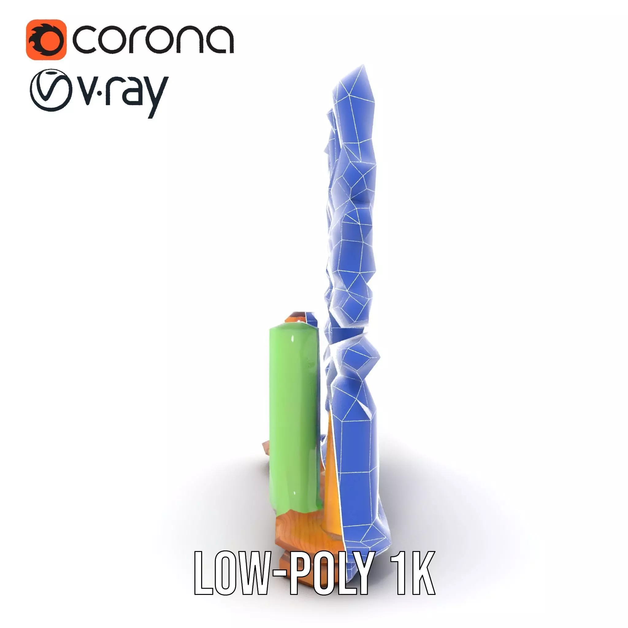 Colorful Thread Spools model pack Low-poly 3D model_31