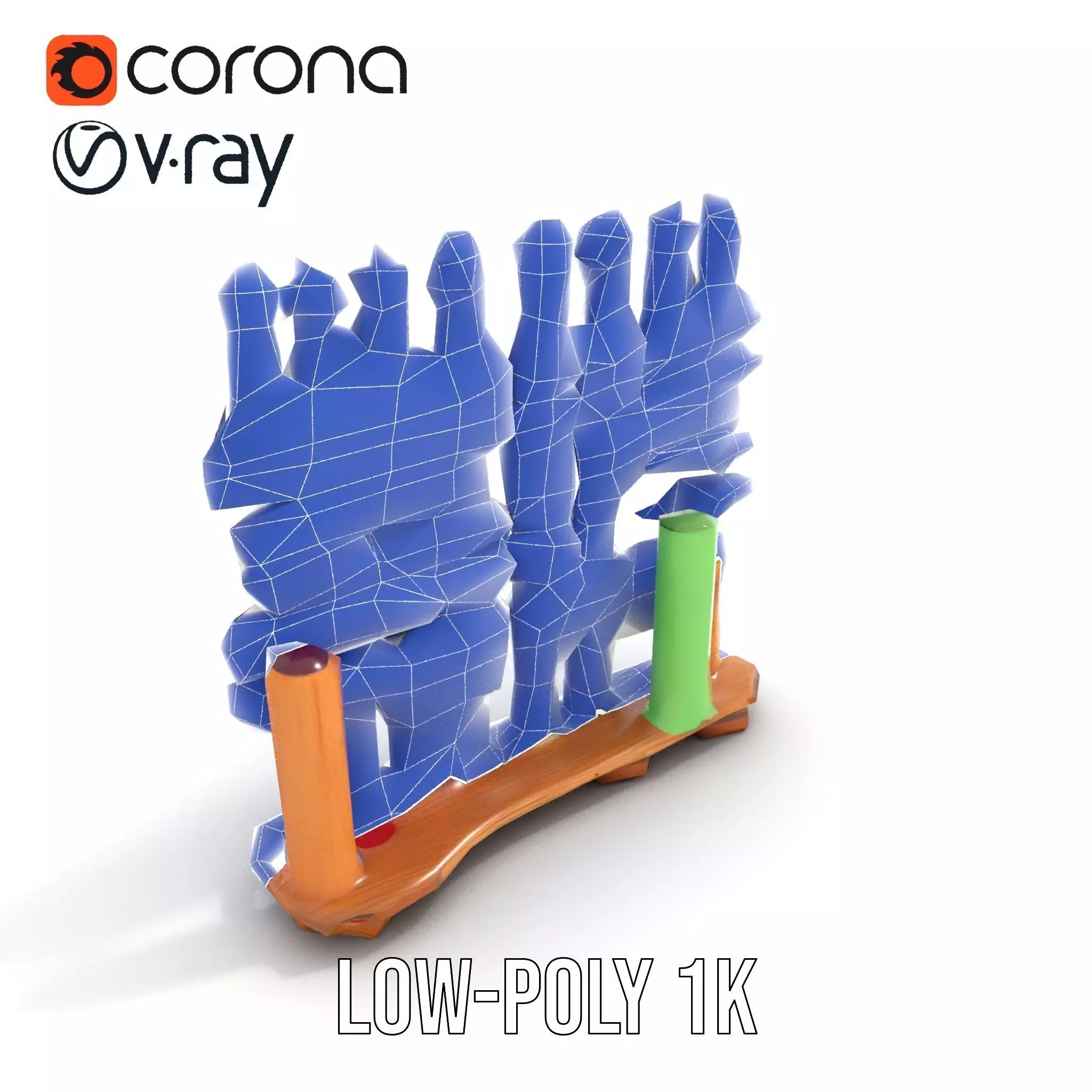 Colorful Thread Spools model pack Low-poly 3D model_25