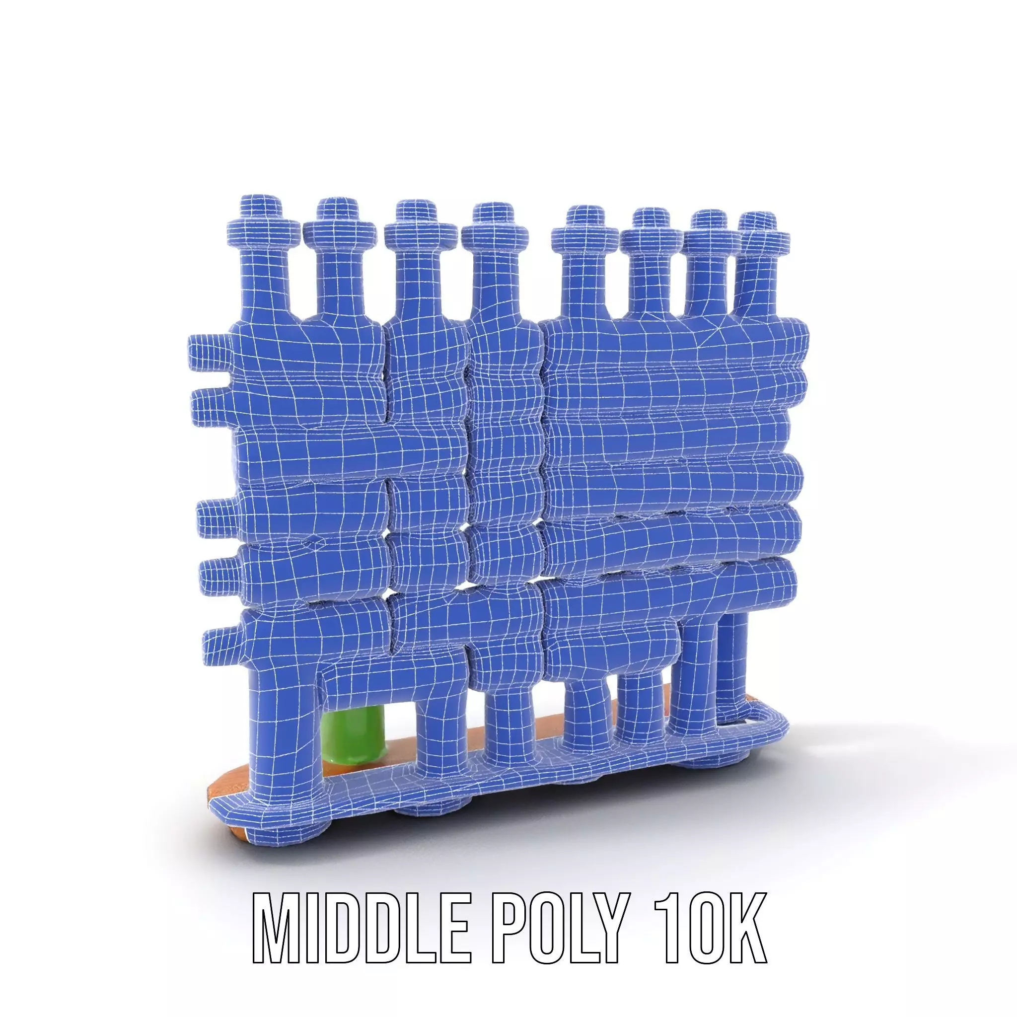 Colorful Thread Spools model pack Low-poly 3D model_5