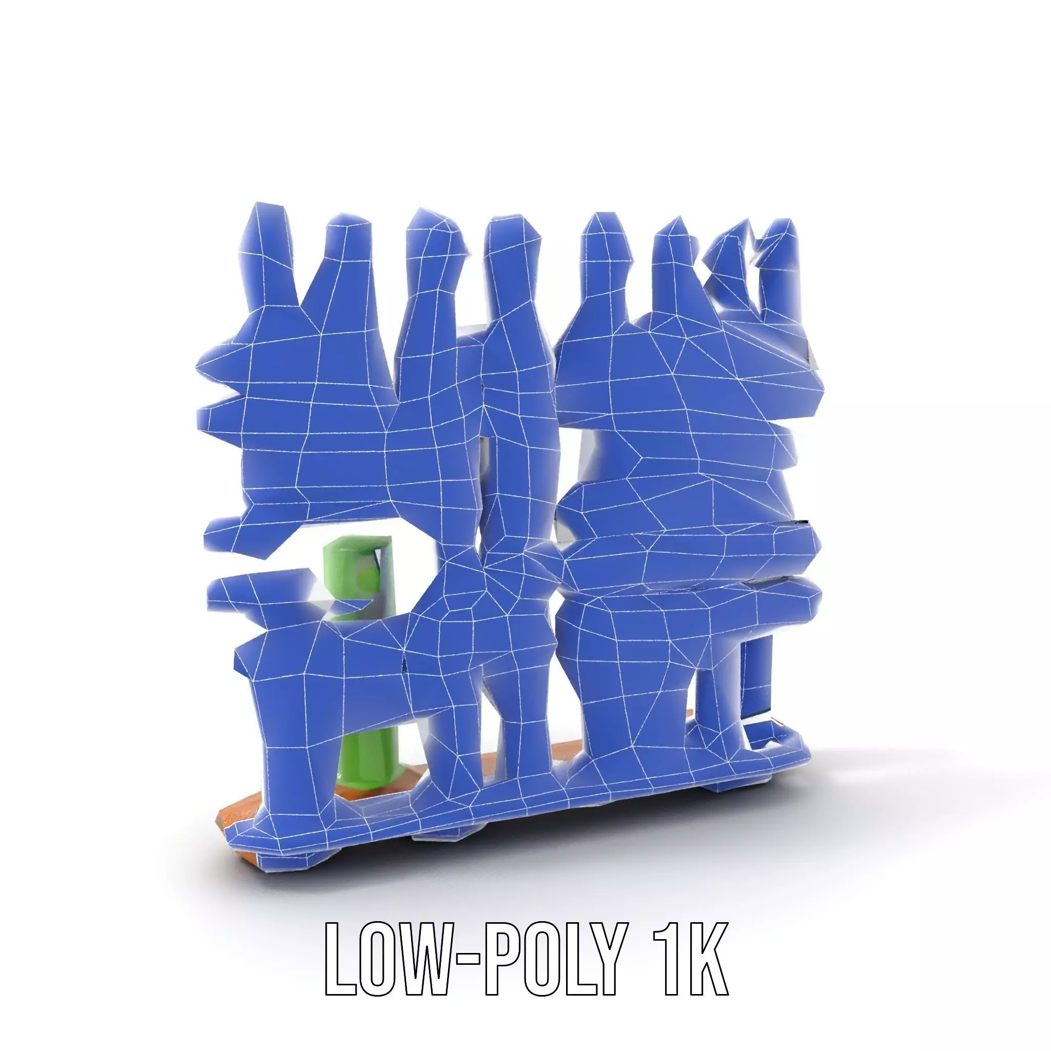 Colorful Thread Spools model pack Low-poly 3D model_22