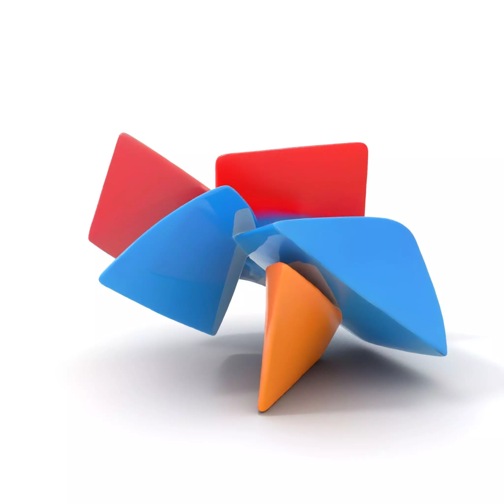Vivid Geometric Shapes model pack Low-poly 3D model_0