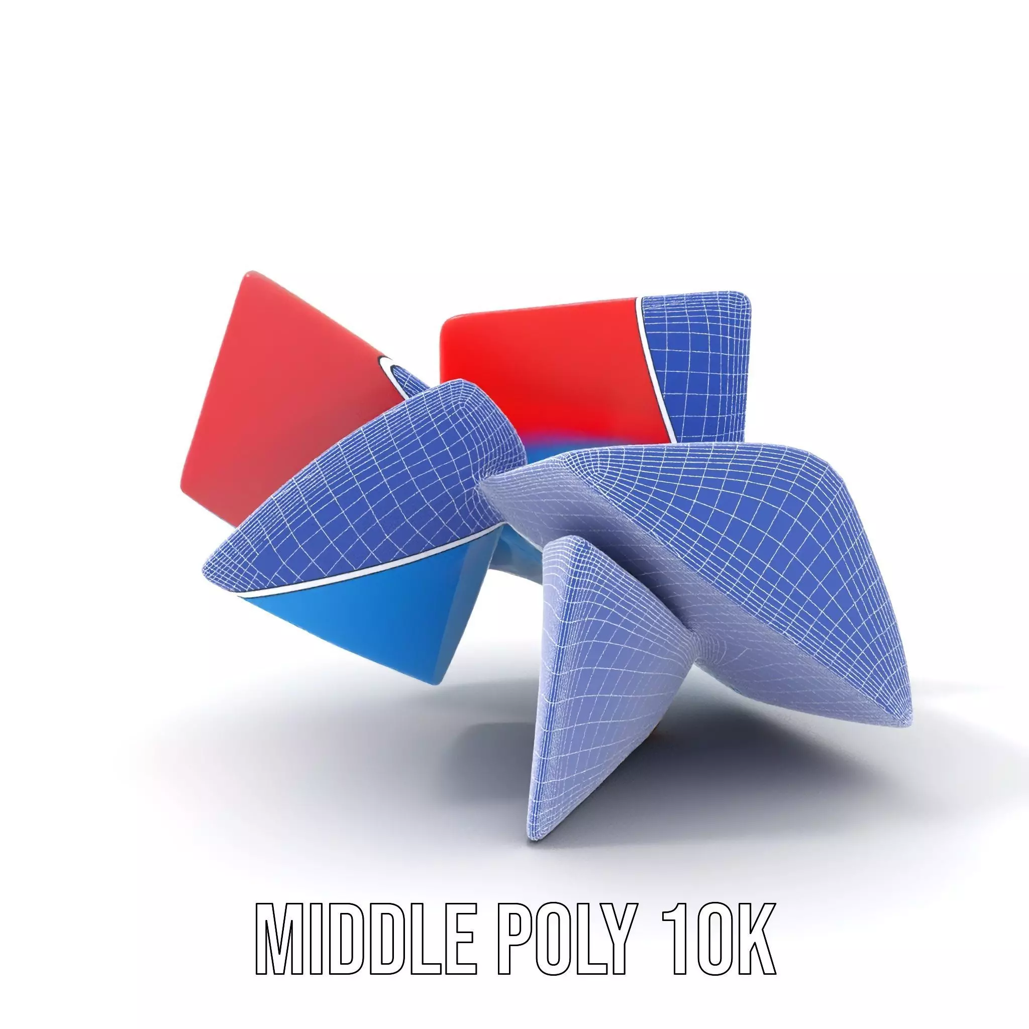 Vivid Geometric Shapes model pack Low-poly 3D model_24