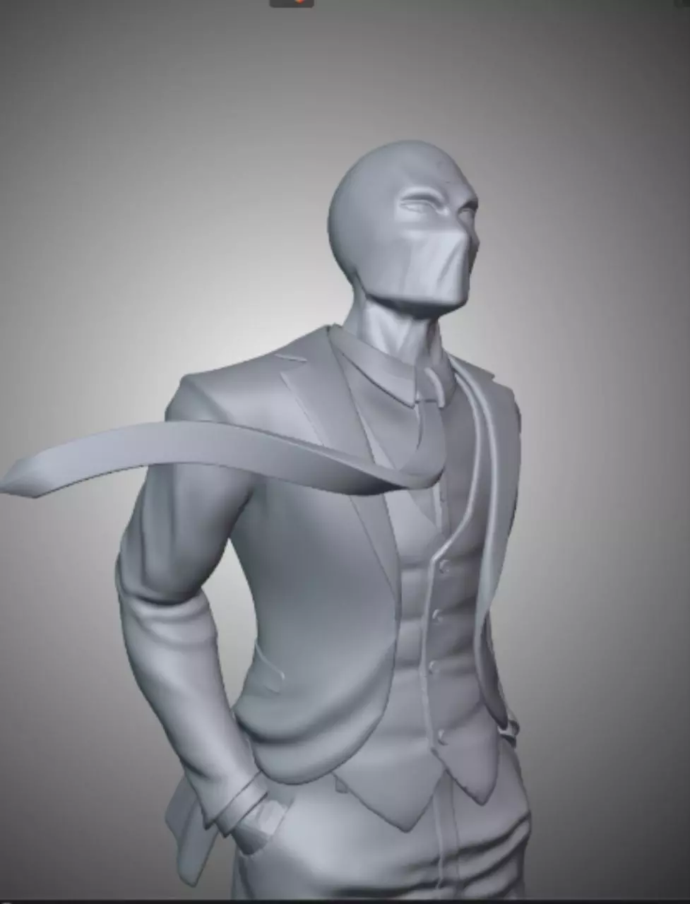Mister Knight Moon Knight 3d model figure Marvel 3D print model_0