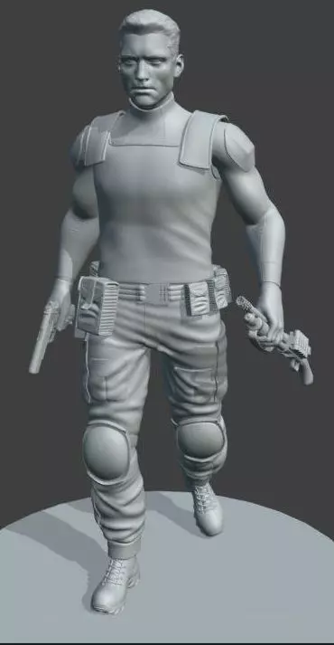 The Punisher Marvel Checchetto 3d model 3D print model_0