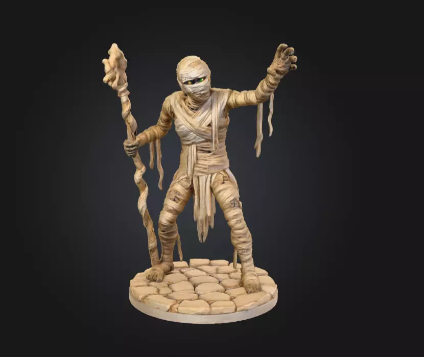 Ancient Cursed Mummy 3D print model_0