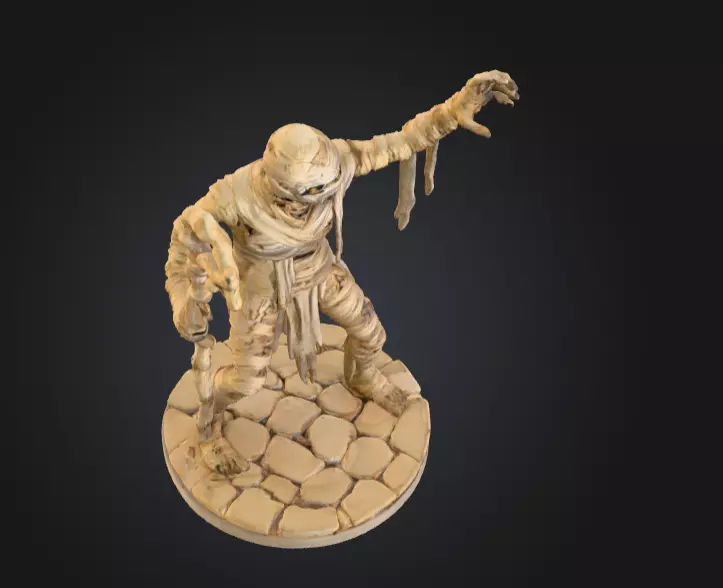 Ancient Cursed Mummy 3D print model_8