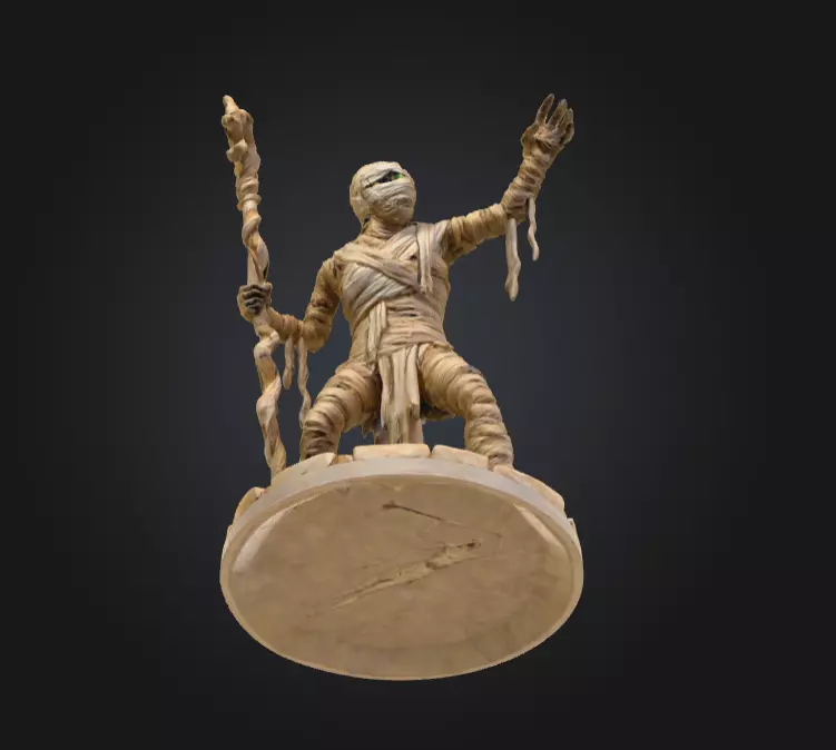 Ancient Cursed Mummy 3D print model_9