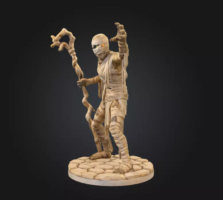 Ancient Cursed Mummy 3D print model_1