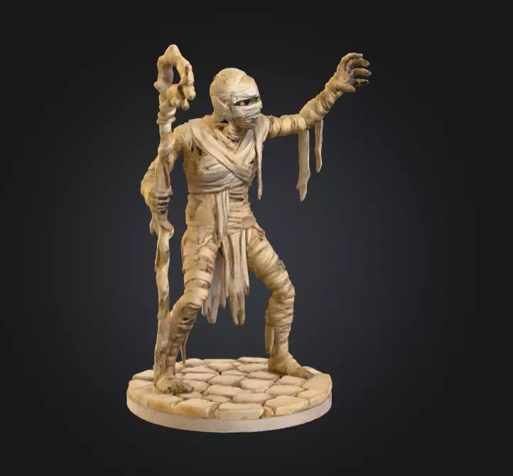 Ancient Cursed Mummy 3D print model_5