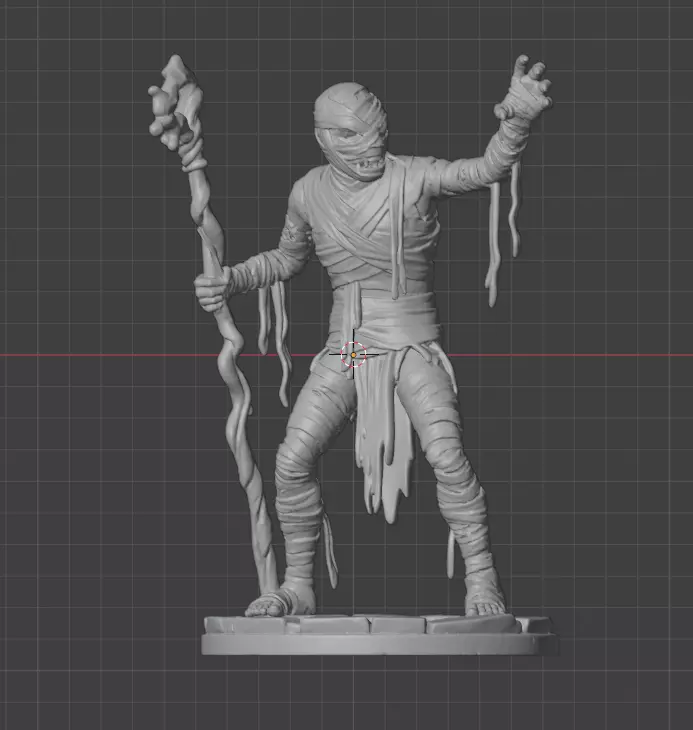 Ancient Cursed Mummy 3D print model_14