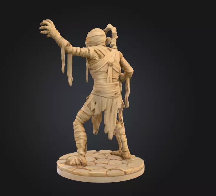 Ancient Cursed Mummy 3D print model_2