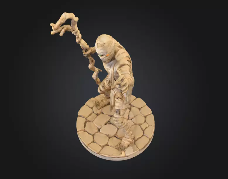 Ancient Cursed Mummy 3D print model_7