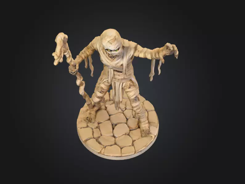 Ancient Cursed Mummy 3D print model_6