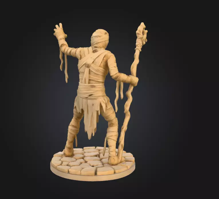 Ancient Cursed Mummy 3D print model_3