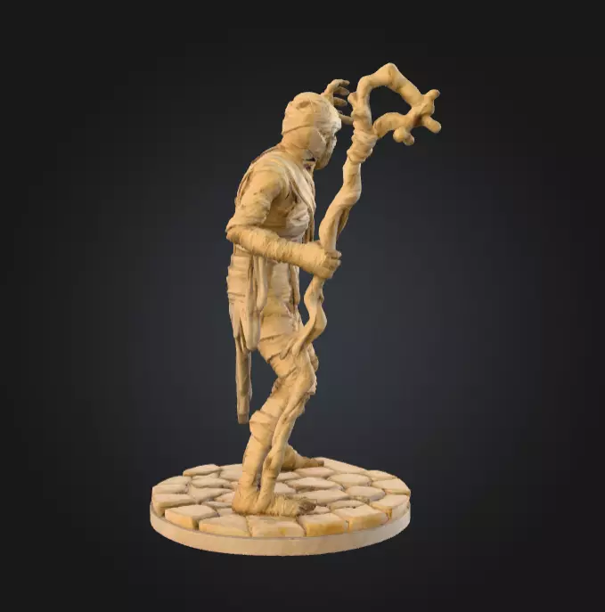 Ancient Cursed Mummy 3D print model_4