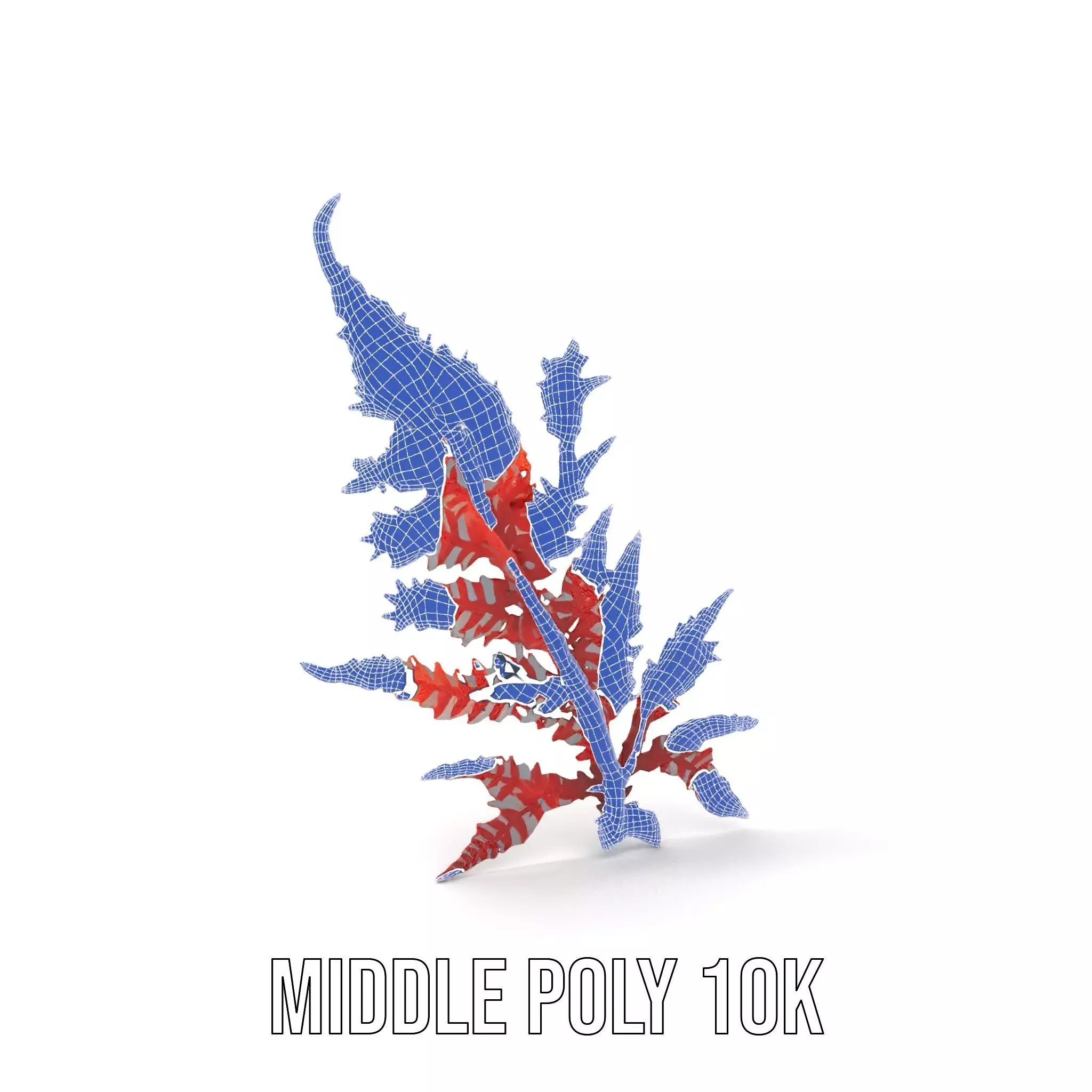 Red Fern model pack Low-poly 3D model_11