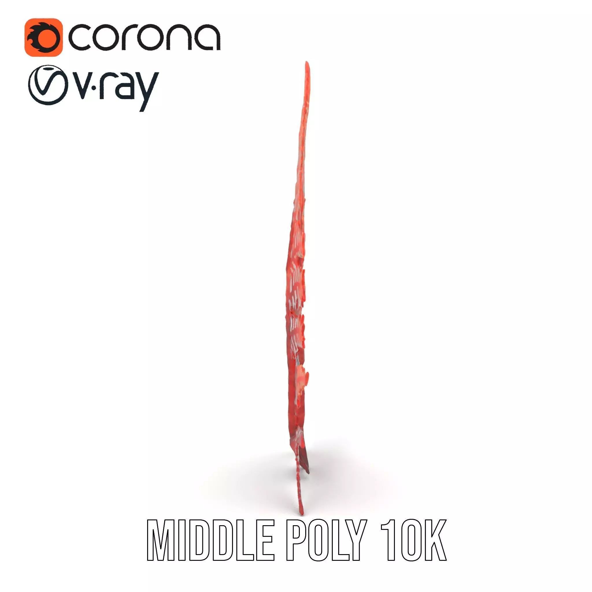 Red Fern model pack Low-poly 3D model_13