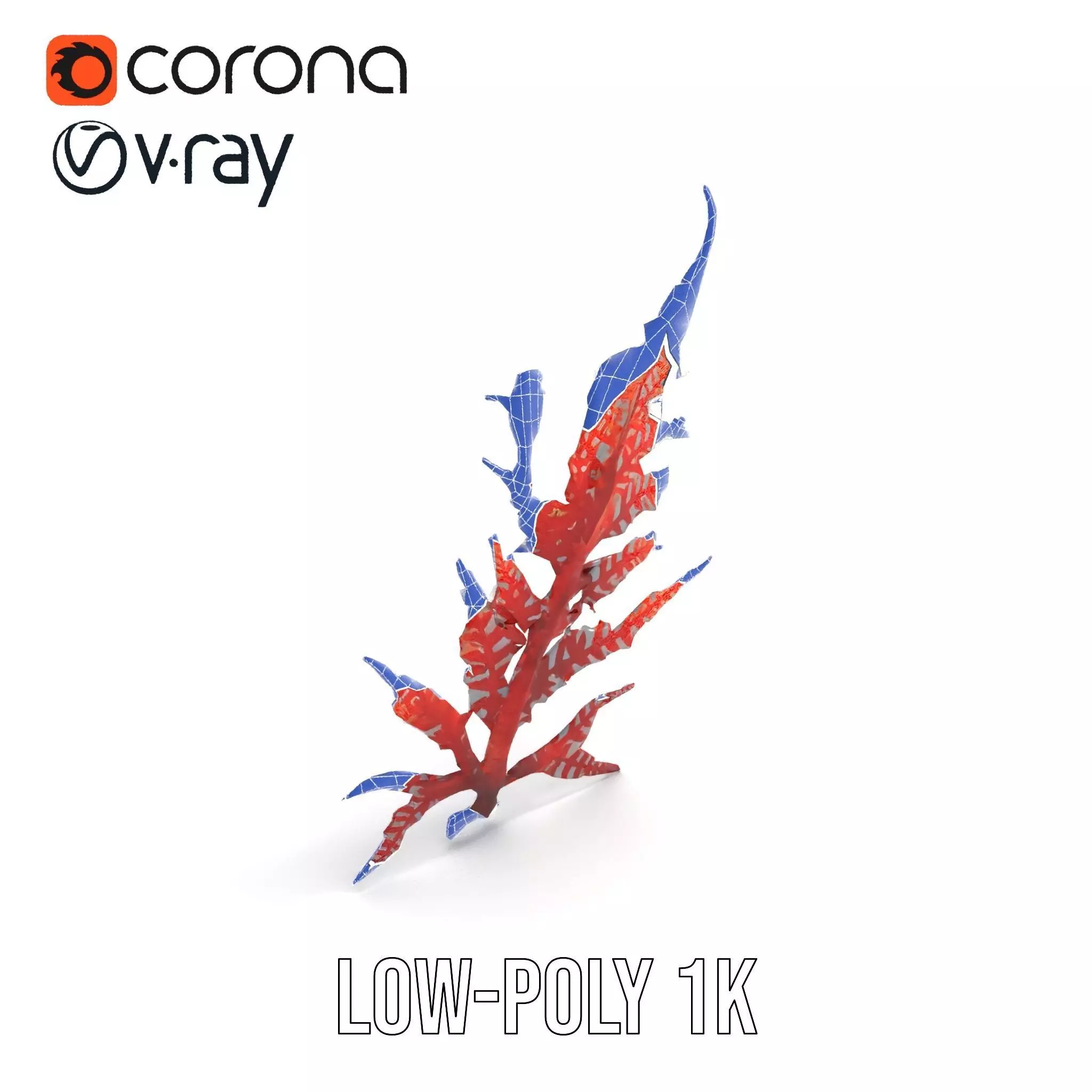 Red Fern model pack Low-poly 3D model_14