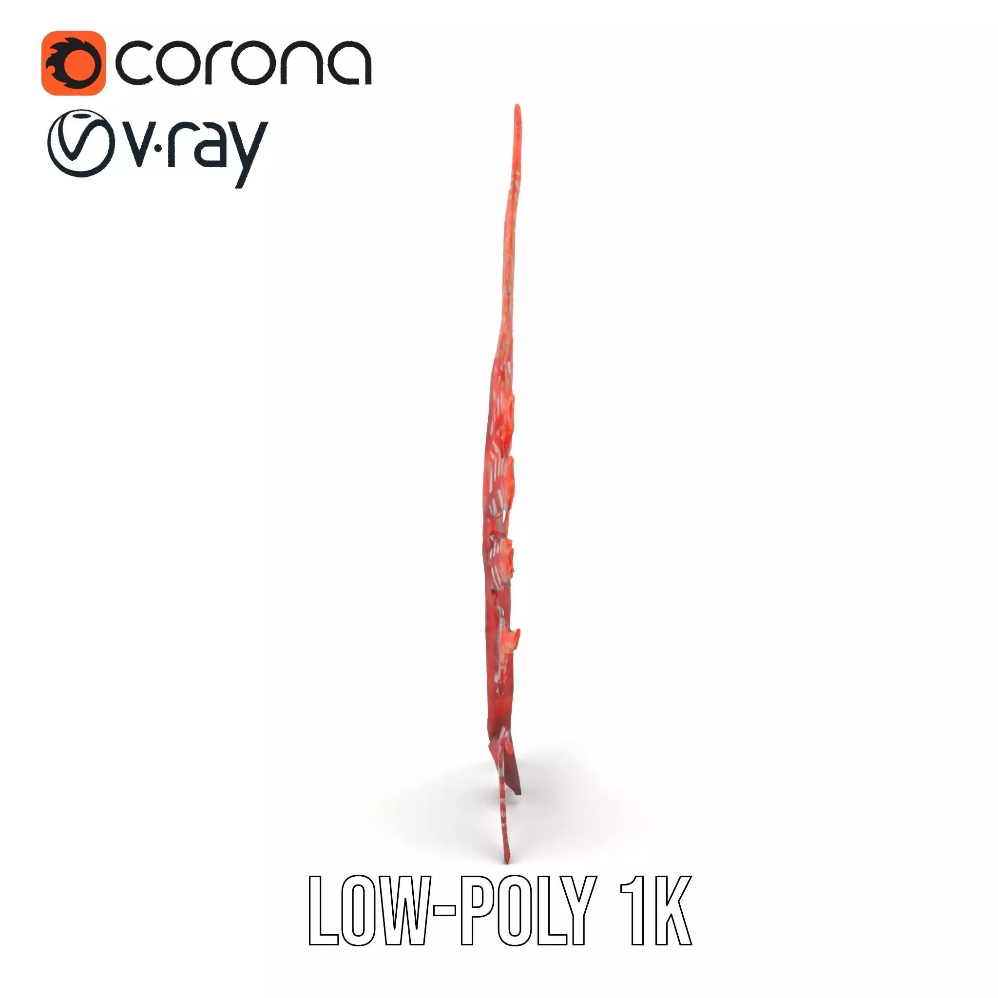 Red Fern model pack Low-poly 3D model_28