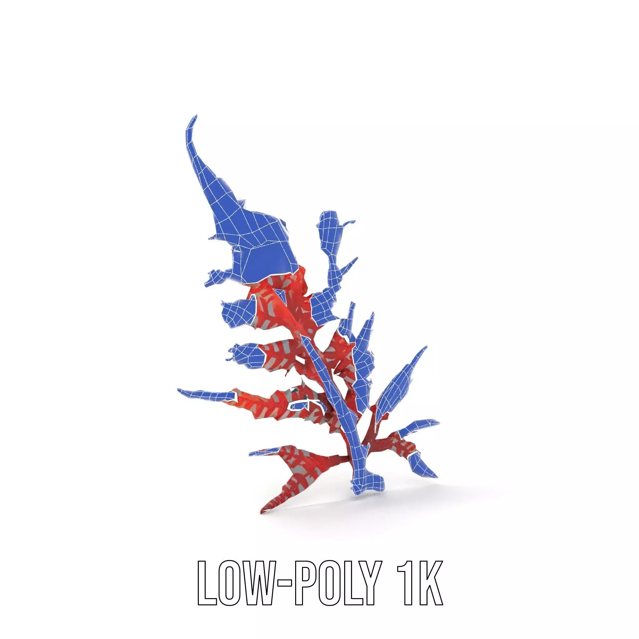 Red Fern model pack Low-poly 3D model_20