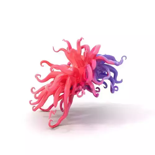 Vibrant Tentacle Coral model pack