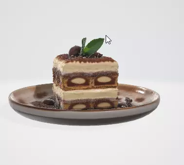 Italian Cuisine Lasagna 3D Model for Games and Animation 3D model_1