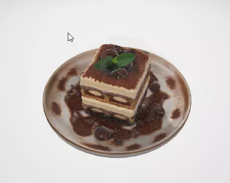Italian Cuisine Lasagna 3D Model for Games and Animation 3D model_2