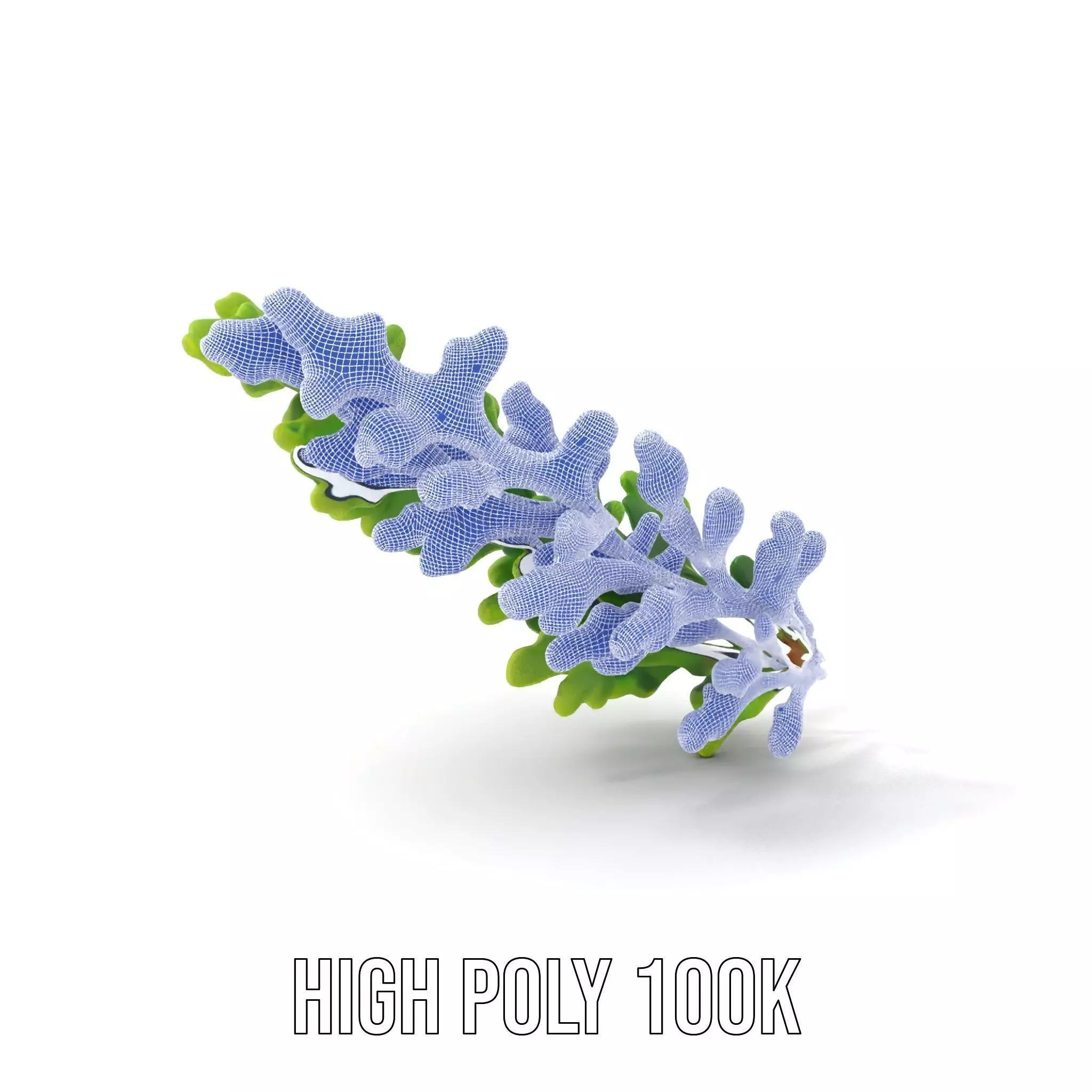 Green Oak Leaf model pack Low-poly 3D model_4