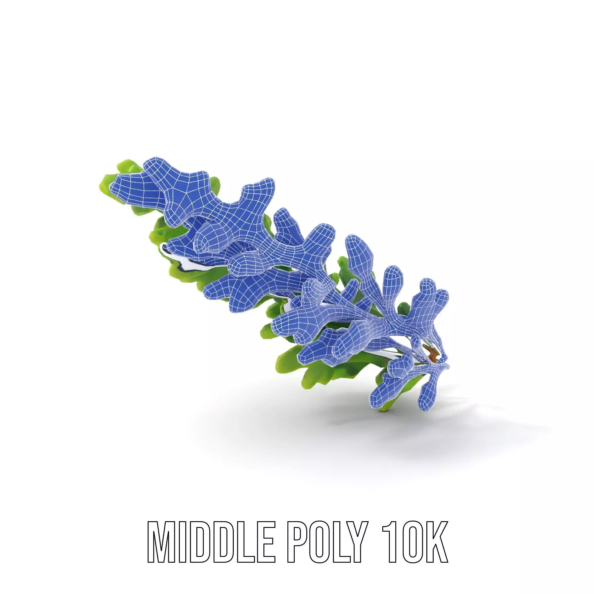 Green Oak Leaf model pack Low-poly 3D model_21