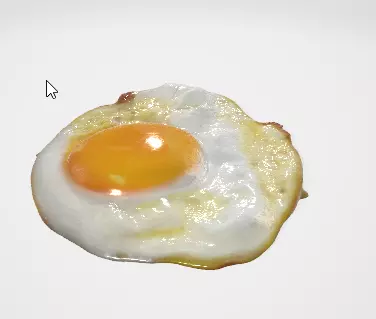 Cooked Egg 3D Model  High Detail Food Prop 3D model_1