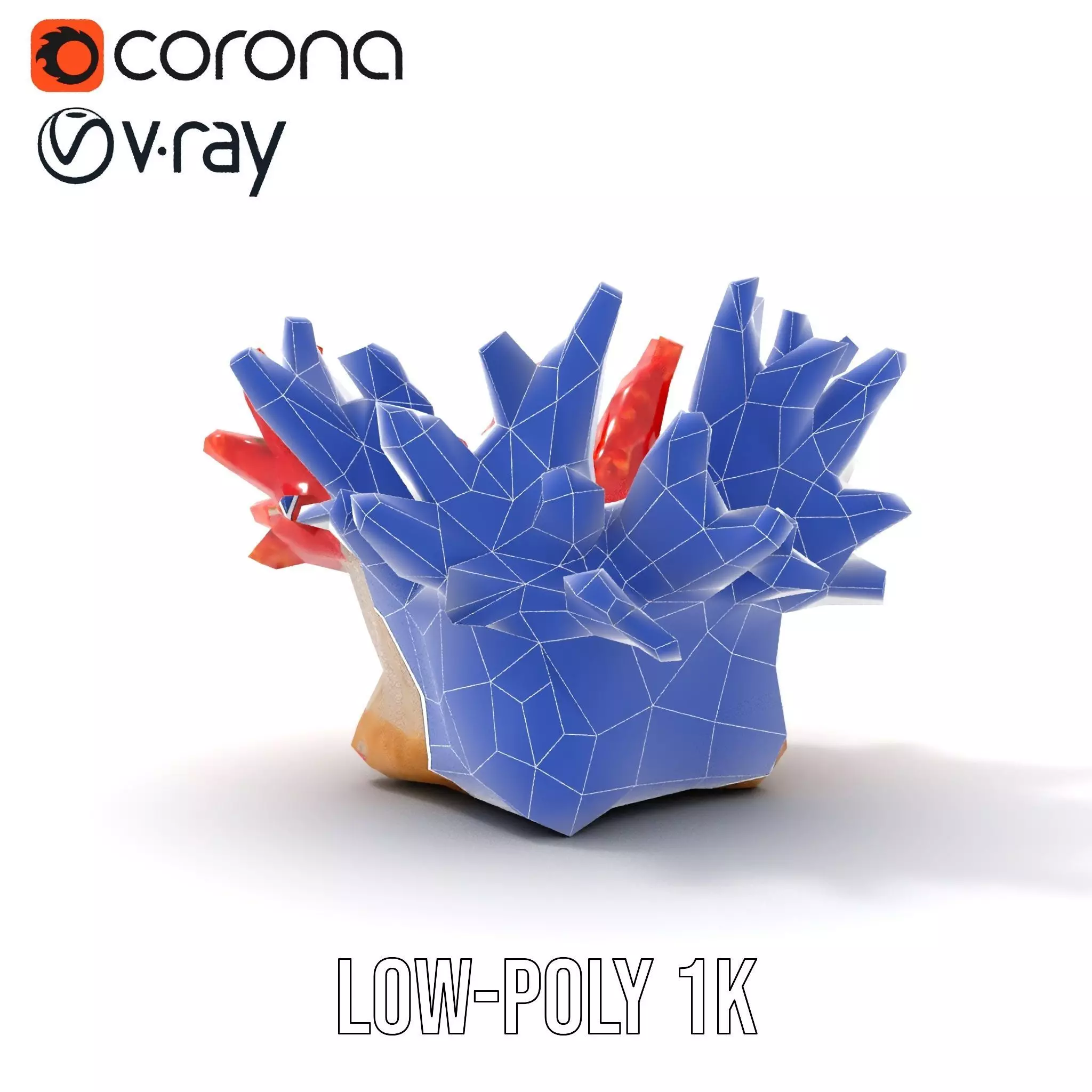 Vibrant Coral Reef model pack Low-poly 3D model_7