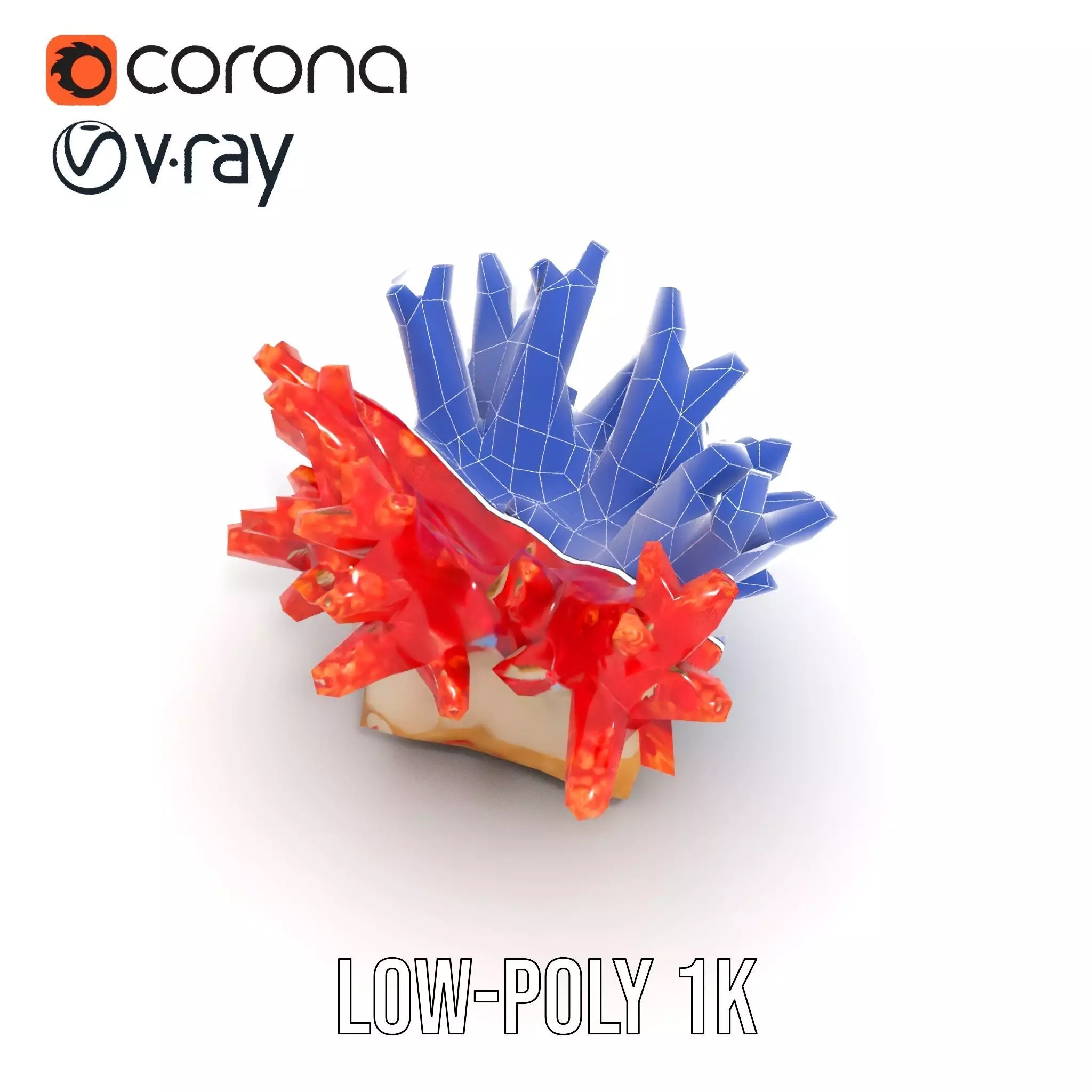 Vibrant Coral Reef model pack Low-poly 3D model_24
