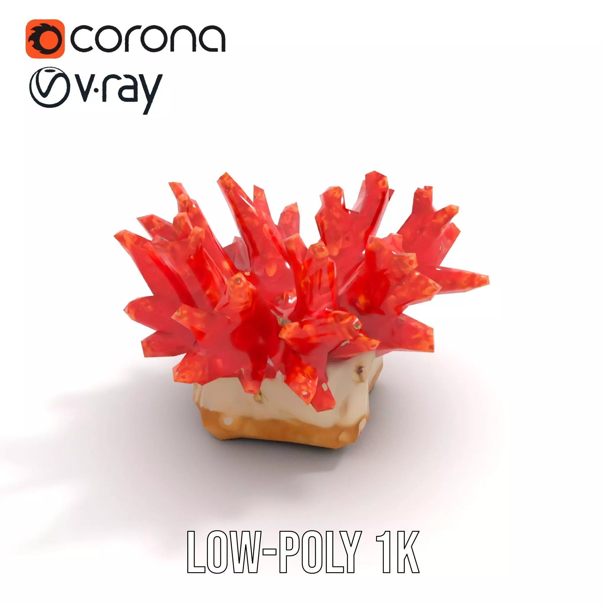 Vibrant Coral Reef model pack Low-poly 3D model_22