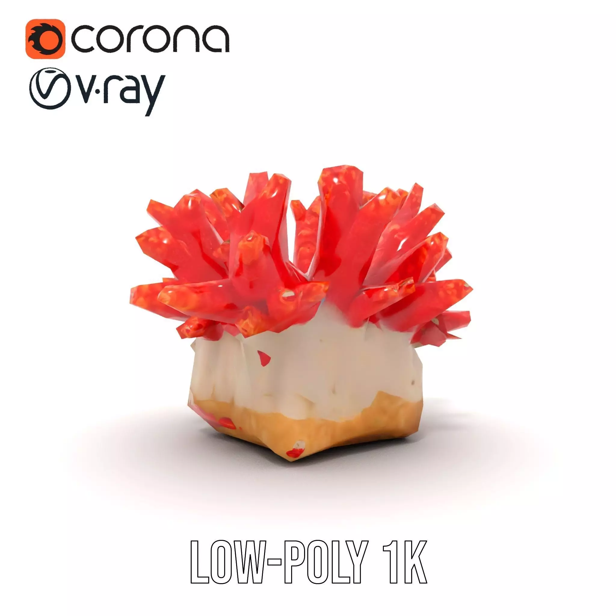 Vibrant Coral Reef model pack Low-poly 3D model_17
