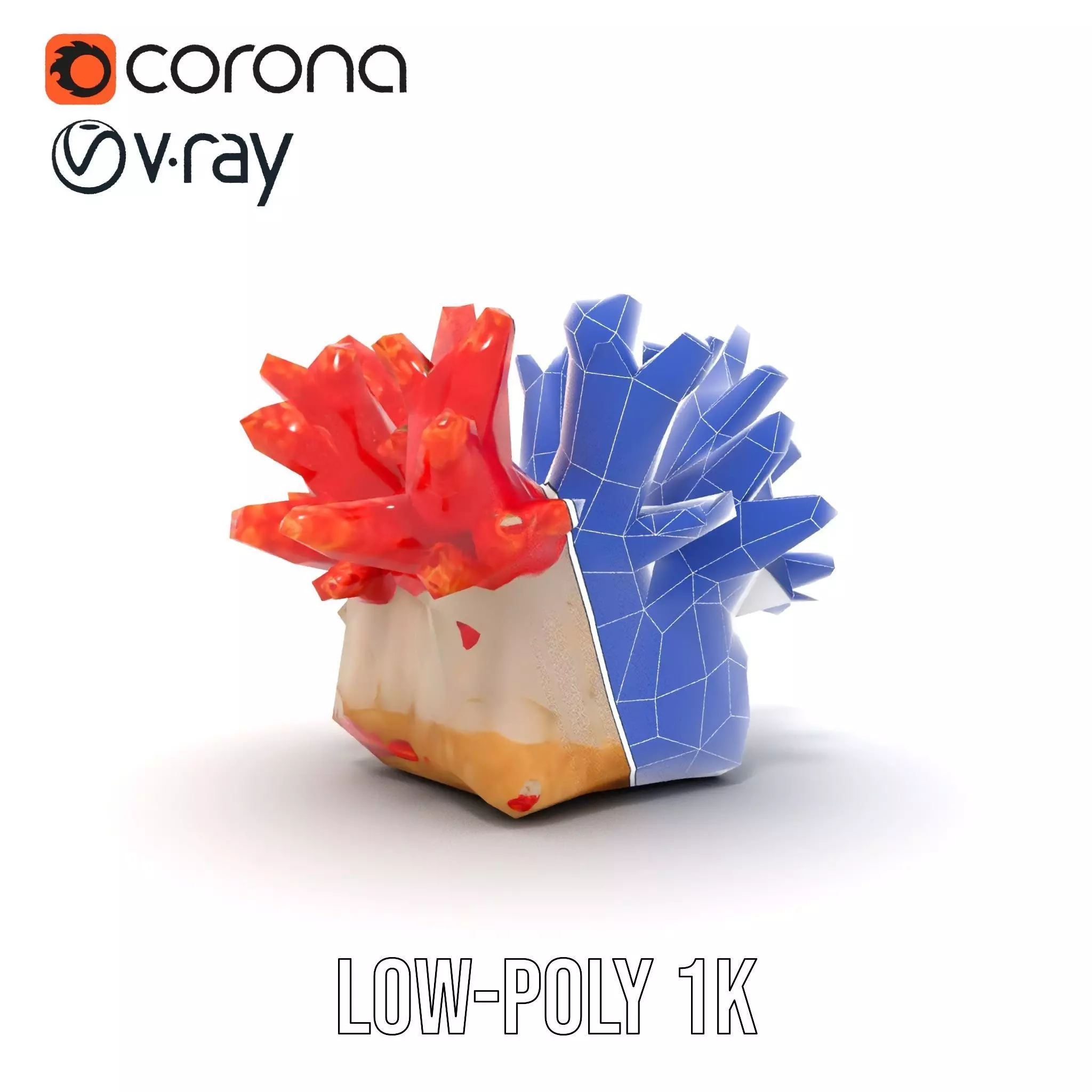 Vibrant Coral Reef model pack Low-poly 3D model_30