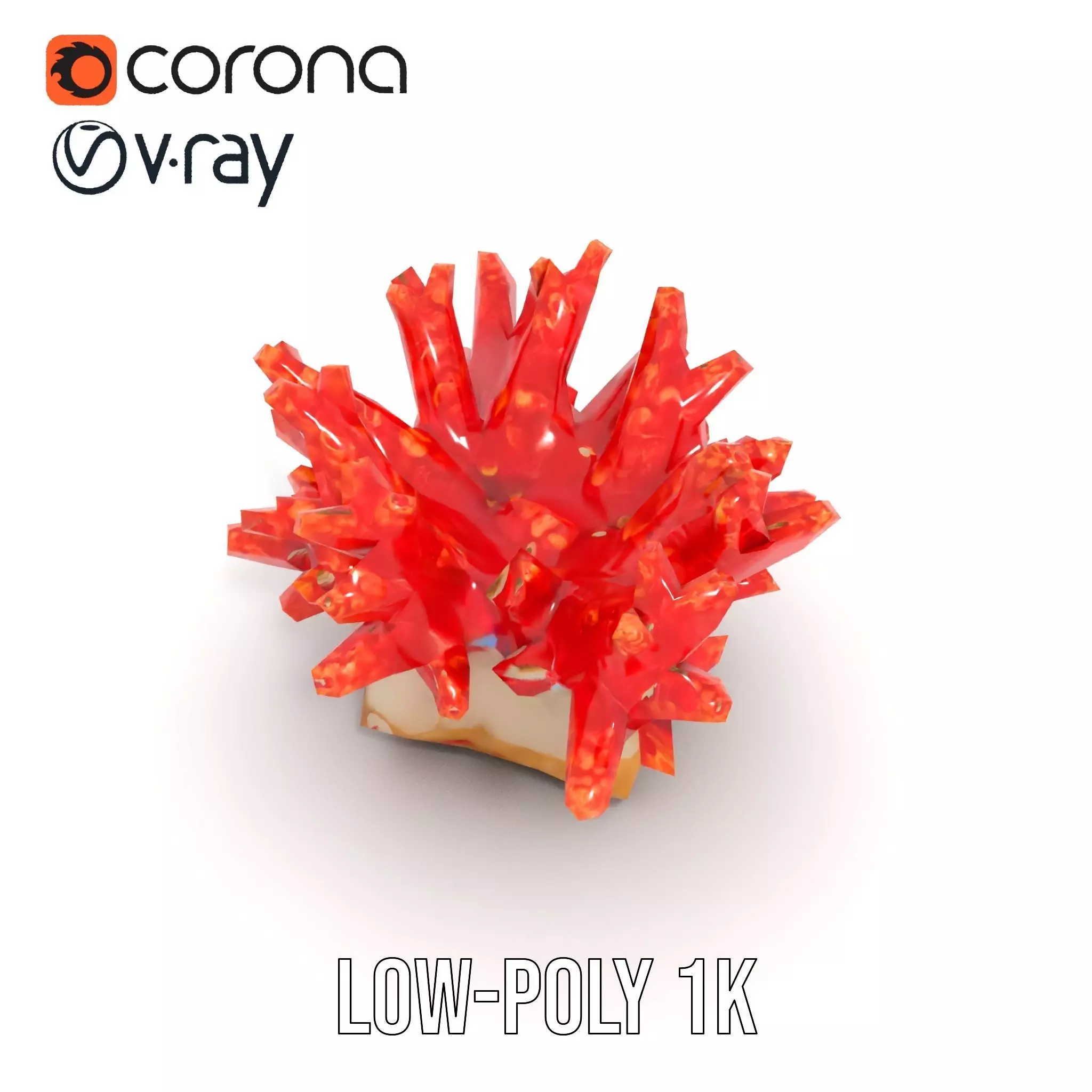 Vibrant Coral Reef model pack Low-poly 3D model_9